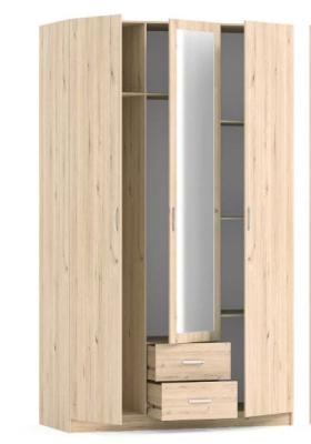 Шафа 3Д2Ш+дзеркало "М-Стиль"