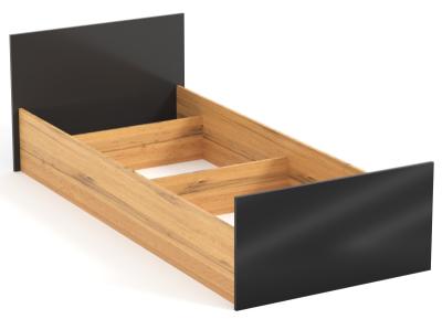 Ліжко 1 спальне 1,0 м "Афіна" (ш.1000 / в.650 / г.2052)